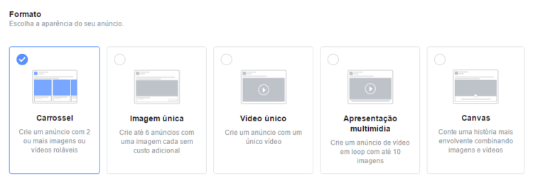 Tipos de anúncios do Instagram Tipos de anúncios do Instagram