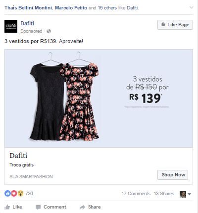 Anúncios de promoção do Facebook Ads Anúncios de promoção do Facebook Ads