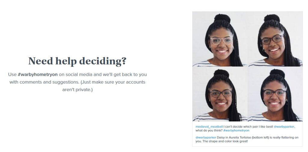 Economia da experiência no comércio eletrônico warby-parker_economia_da_experiencia_redes_sociais