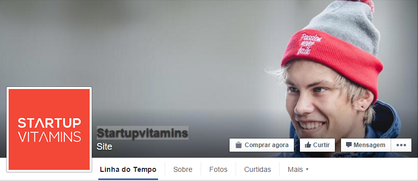 páginas para o empreendedor seguir no Facebook: Startup vitamins startupvitamins