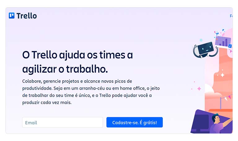 proposta de valor do Trello, uma plataforma que facilita o gerenciamento de projetos