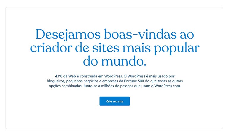 proposta de valor do WordPress, plataforma para criação de blogs